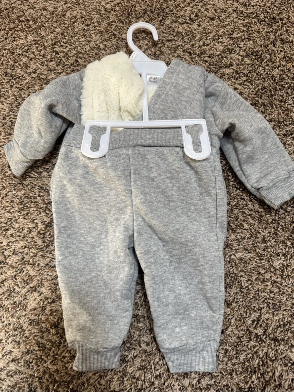 Disney Gray Mickey Mouse Sherpa-Lined Hoodie & Jogger  Set